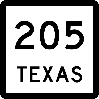 <span class="mw-page-title-main">Texas State Highway 205</span> Highway in Texas