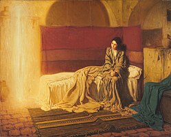 The Annunciation, Philadelphia Museum of Art, W1899-1-1-pma, by Henry Ossawa Tanner.jpg