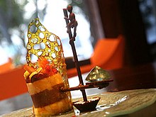 The resort offered what it called the most expensive dessert in the world, The Fortress Stilt Fisherman Indulgence which was priced at US$14,500 The Fortress Stilt Fisherman Indulgence.jpg