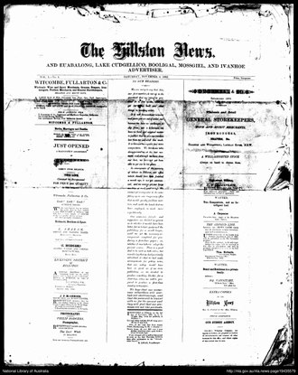 The Hillston News, front page, 4 November 1882 The Hillston News, front page, 4 November 1882.pdf