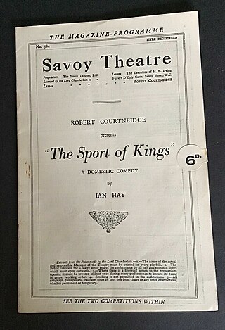 <i>The Sport of Kings</i> (play) 1924 play