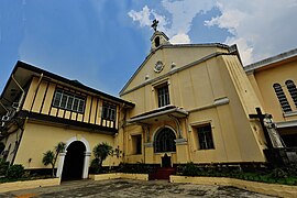 La facciata originale del Santuario di San Pedro Bautista costruita nel 1699