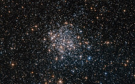 Globular cluster NGC 1854 is located in the Large Magellanic Cloud.[115]