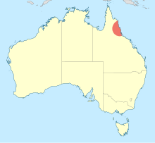 Tonyosynthemis claviculata Distribution map.svg