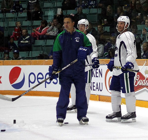 Green at Vancouver Canucks training camp in 2015.