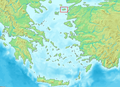 Place of Gökçeada on the Aegean Sea