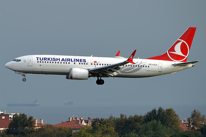 File:Turkish Airlines, TC-LCA, Boeing 737-8 MAX (44575165144).jpg