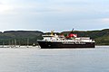 * Nomination CalMac's ferry 'Isle of Mull' turning towards the Oban linkspan --Virtual-Pano 19:51, 20 May 2022 (UTC) * Promotion Do you have RAW file, this has lost of fine details IMHO, may be excesive noise reduction --Ezarate 23:23, 20 May 2022 (UTC)  Done reprocessed file uploaded, thanks for hint --Virtual-Pano 10:19, 21 May 2022 (UTC)  Support Good quality. --Ezarate 14:52, 21 May 2022 (UTC)