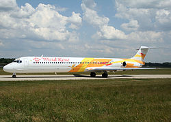 McDonnell Douglas MD-83 of Air Batumi in the colors of Windrose Airlines