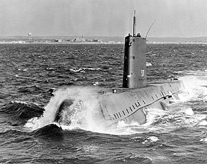 USS Nautilus (SSN-571) na zkušební plavbě