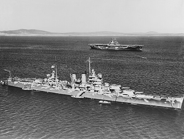 USS Wichita and USS Wasp in Scapa Flow in 1942.