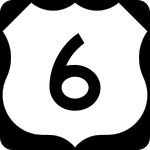 USA Highway 6 vägskylt