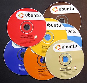 Ubuntu 8.04 CD's.JPG
