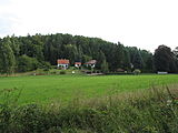 Čeština: Domy ve Vavřeticích. Okres Benešov, Česká republika. English: Houses in Vavřetice, Benešov District, Czech Republic.