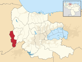 Locatie van de gemeente in Carabobo