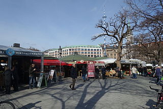 Der Viktualienmarkt ist ein st