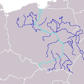 Peta letak Sungai Vistula
