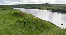 8th to 10th century Viking burial mounds along the Volkhov near Staraya Ladoga