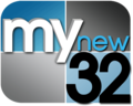 WACY's current logo, inaugurated in late July 2006, using the My new 32 branding.