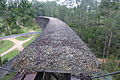 Trestle bridge over Wairewa Rd, East Gippsland Rail Trail. East of Nowa Nowa.