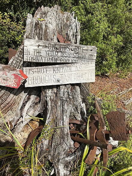 Wangapeka Track - Monument to Jonathan Brough and his Tabernacle