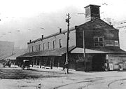 Wheeling's Market House and Town Hall, where weekly slave auctions were held WheelingMarketHouse.jpg