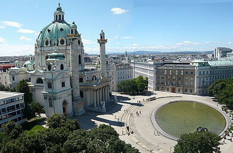 Karlskirche and TU Wien