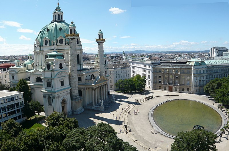 File:Wien, Karlskirche und TU.jpg