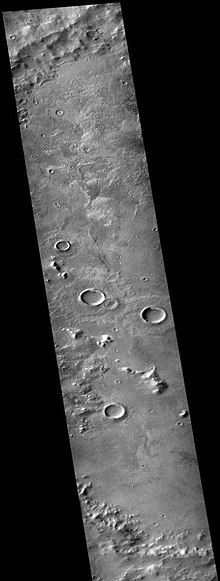 Portion of Ptolemaeus crater, as seen by CTX camera (on MRO). Parts of the North and south rim are visible--at top and bottom of photo. Wikiptolemaeus.jpg