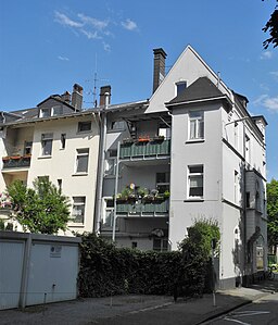 Wuppertal, Friedrich-Engels-Allee 117 + 119, Rückfronten