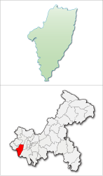 Distretto di Yongchuan – Mappa