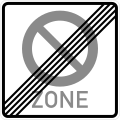 Zeichen 290.2 Ende eines eingeschränkten Haltverbotes für eine Zone