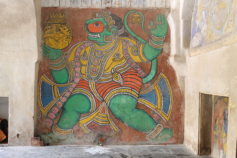 File:"Amazing work in Thanjavur Palace wall".JPG