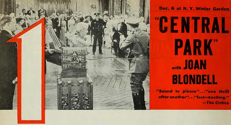 File:"Central Park" movie ad - from, The Film Daily, Jul-Dec 1932 (page 992 crop).jpg