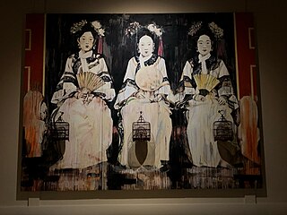 <span class="mw-page-title-main">Three Fujins</span> Painting by Hung Liu