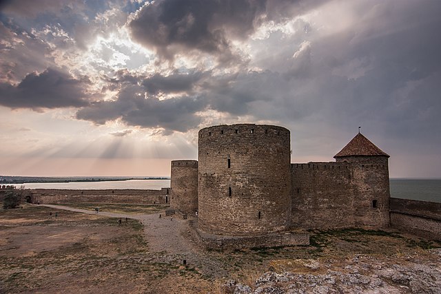 The medieval fortress at Cetatea Albă (now Bilhorod-Dnistrovskyi in Ukraine)