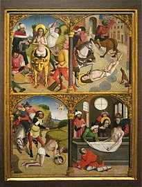 Scènes de la vie de Saint Georges, anonyme, entre 1500 et 1519.