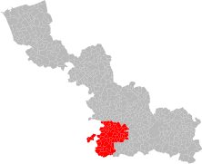 La seizième circonscription en 1958.