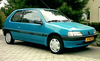 1994 Peugeot 106 1.1 Accent front (cropped).jpg