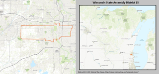 <span class="mw-page-title-main">Wisconsin's 15th Assembly district</span> American legislative district in Waukesha County, Wisconsin