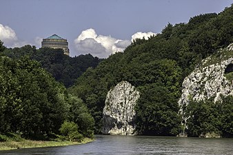 Donaudurchbruch mit Befreiungshalle