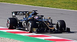 Grosjean in de VF-19, Barcelona