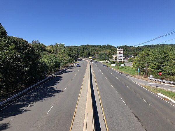 Route 10 westbound in Randolph