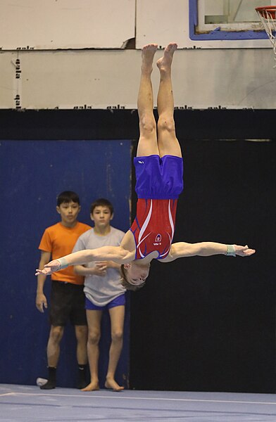 File:2022-11-19 MAG all-around competition warm-up Floor exercise at Jan Gajdoš Memorial 2022 (Martin Rulsch) 109.jpg