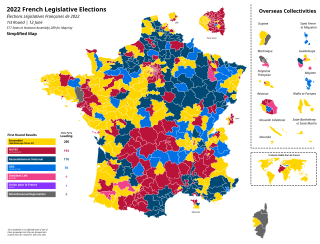 <span class="mw-page-title-main">Results of the 2022 French legislative election by constituency</span> Results of a legislative election held in France