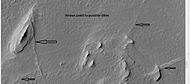 Possible dikes and layered structures, as seen by HiRISE under HiWish program.