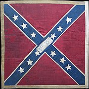 Regimental Color of the Third Arkansas (1863-1865) 3rd Arkansas Battle Flag, St Andrews Cross.jpg