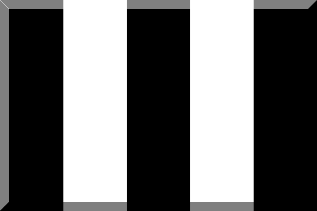 five horizontal White stripes.svg - la enciclopedia