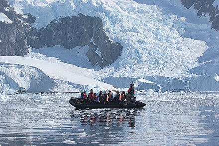 Zodiac cruising in Paradise Harbour