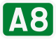 Autobahnschild A8}}